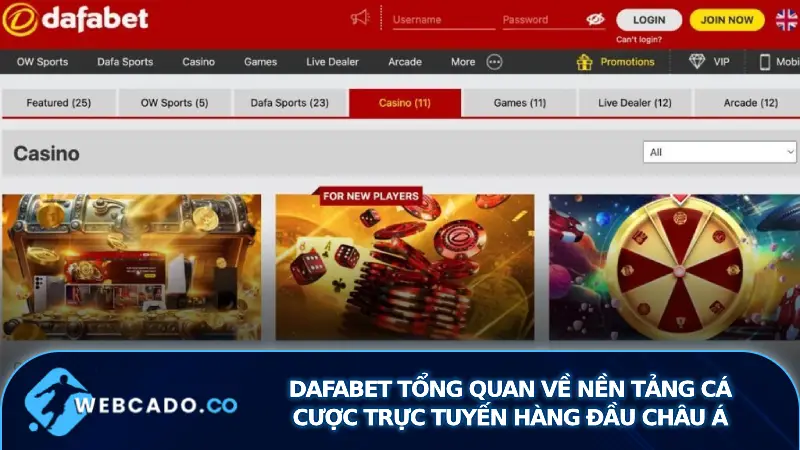 Dafabet: Tổng Quan Về Nền Tảng Cá Cược Trực Tuyến Hàng Đầu Châu Á