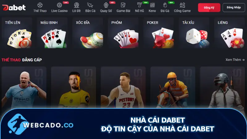 Đăng ký và nhận thưởng miễn phí nhà cái dabet