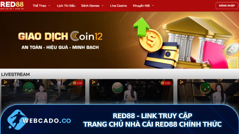 Link Truy Cập Trang Chủ Nhà Cái Red88 Chính Thức 2026