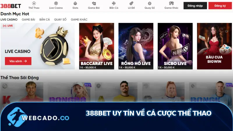 388bet uy tín về cá cược thể thao