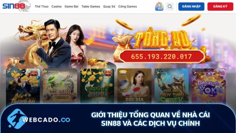 Giới thiệu tổng quan về nhà cái sin88 và các dịch vụ chính