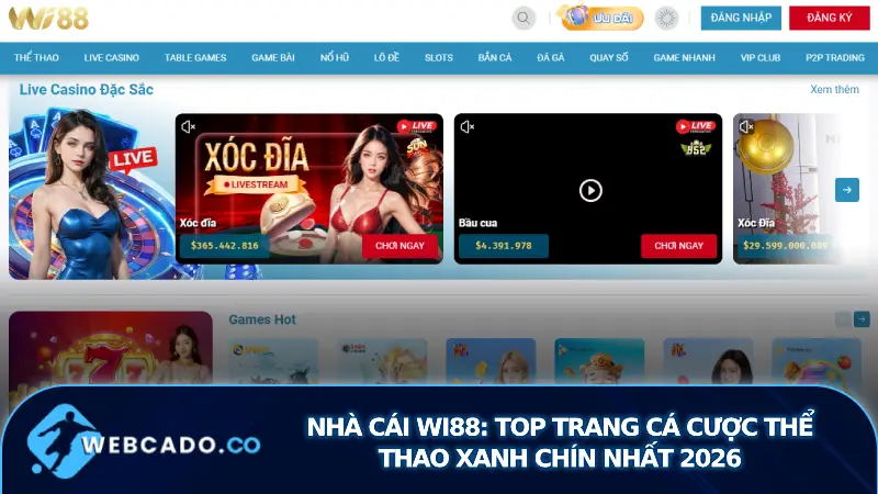 nhà cái Wi88: Top trang cá cược thể thao xanh chín