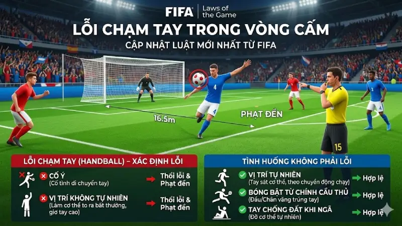 Giải thích lỗi chạm tay trong vòng cấm?