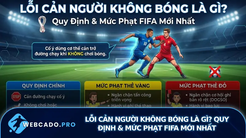 Lỗi Cản Người Không Bóng Là Gì? Quy Định & Mức Phạt FIFA Mới Nhất